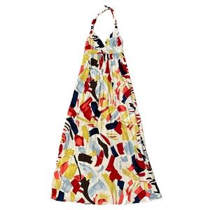BCBGMAXAZRIA Halter Print Dress